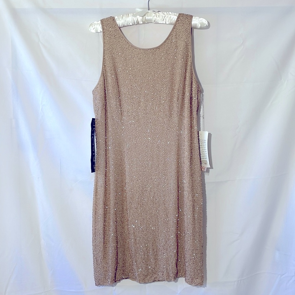 Beaded/Sequin shift dress in Gold